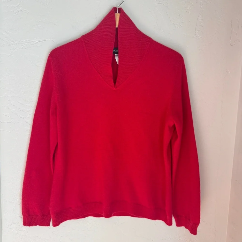 Jones New York Womens Black Long Sleeve Knitted 100% Cashmere Sweater Size: XL - Picture 12 of 13